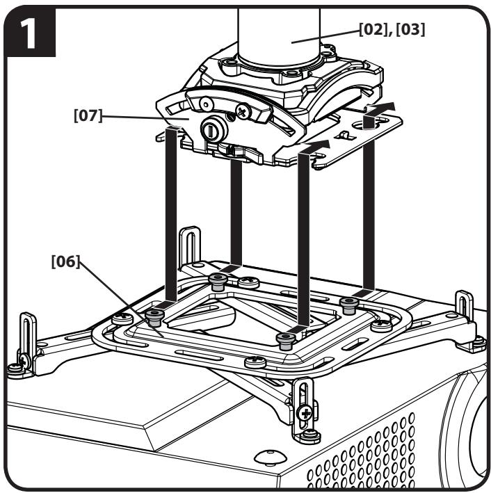 SANUS SYSTEMS VP1 - WARNING: IMPROPER INSTALLATION CAN LEAD TO PROJECTOR FALLING, RESULTING IN PERSONAL INJURY OR DAMAGE TO EQUIPMENT. - 2
