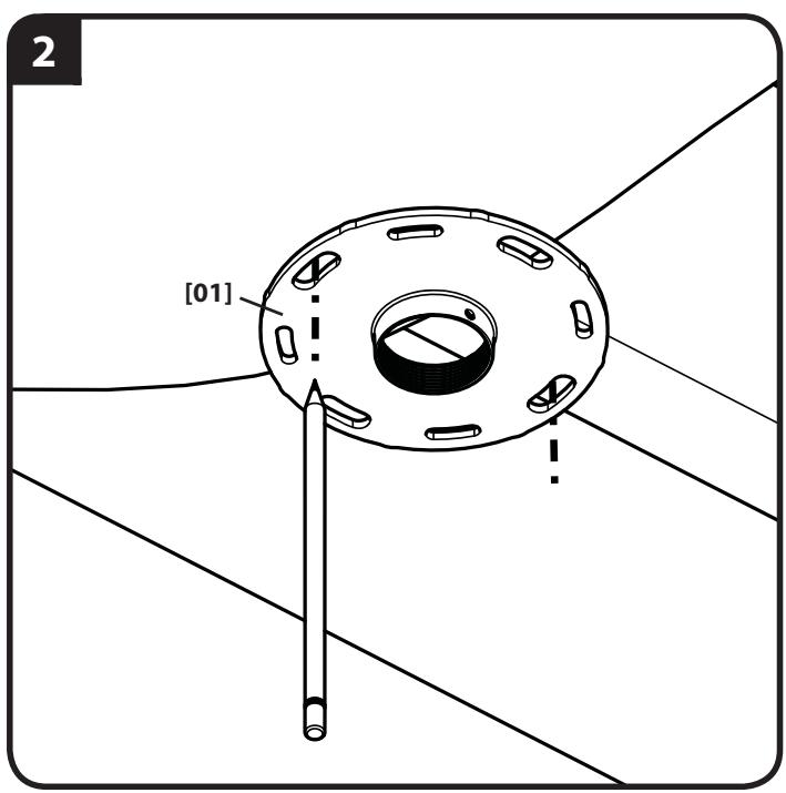 SANUS SYSTEMS VP1 - Wood Joist Ceiling Mounting - 1