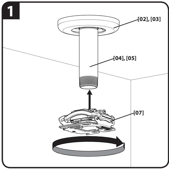 SANUS SYSTEMS VP1 - CAUTION:DO NOT OVERTIGHTEN! - 2