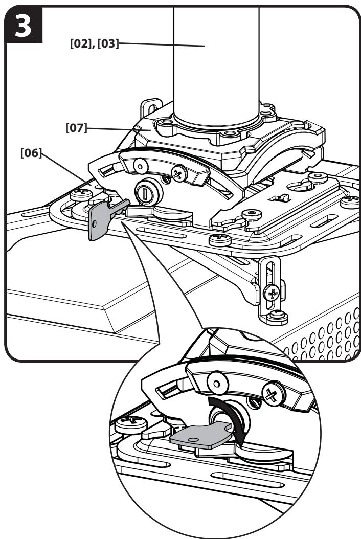 SANUS SYSTEMS VP1 - WARNING: IMPROPER INSTALLATION CAN LEAD TO PROJECTOR FALLING, RESULTING IN PERSONAL INJURY OR DAMAGE TO EQUIPMENT. - 3