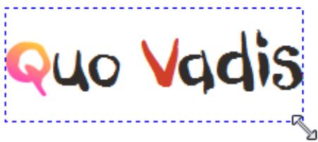 SERIF WEBPLUS X4 - Pour redimensionner un texte artistique : - 1