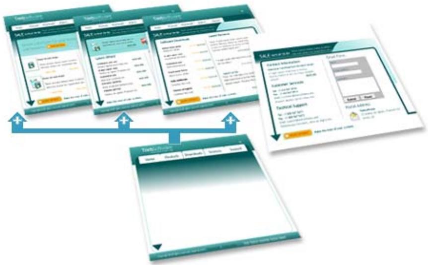 SERIF WEBPLUS X4 - Présentation des pages et des maquettes - 2