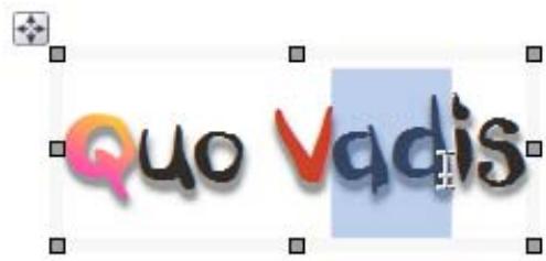 SERIF WEBPLUS X4 - Pour modifier du texte artistique : - 1