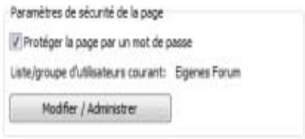 SERIF WEBPLUS X4 - Pour activer le contrôle d'accès sur votre page Web : - 2