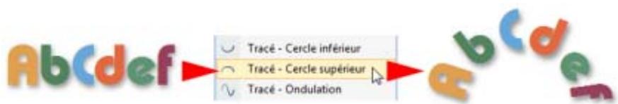 SERIF WEBPLUS X4 - Pour appliquer un tracé curviligne prédéfini à un texte : - 1