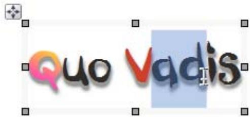 SERIF WEBPLUS X4 - Pour modifier du texte artistique : - 1