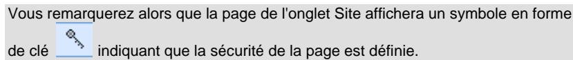 SERIF WEBPLUS X4 - Pour activer le contrôle d'accès sur votre page Web : - 3