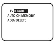 DISNEY DT1350-P - TV/CABLE SELECTION - 2