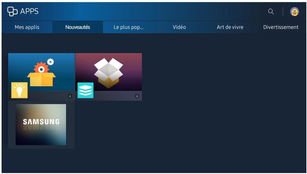 SAMSUNG UE75KS8000TXZF - Utilisation du service APPS - 1