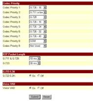 AIRLIVE VOIP-120A - Codec Settings - 1