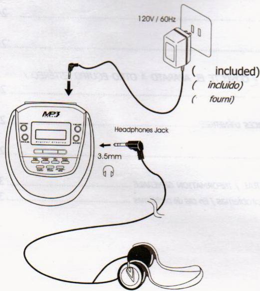GPX PORTABLE CD MP3 PLAYER - 2