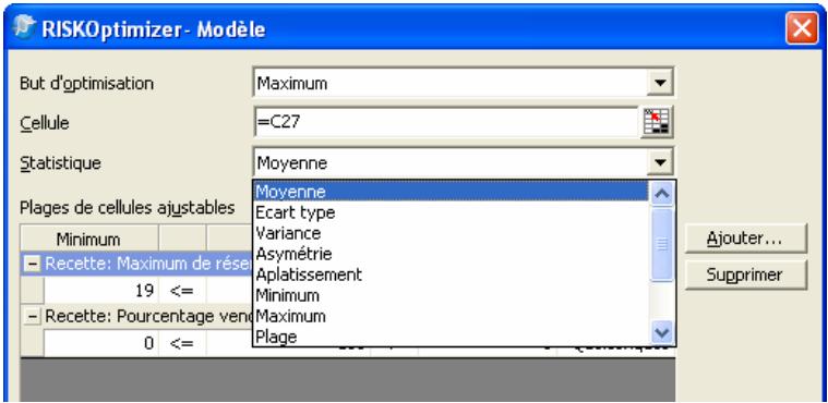 PALISADE RISKOPTIMIZER 5.5 - Commande Définition du modele - 2