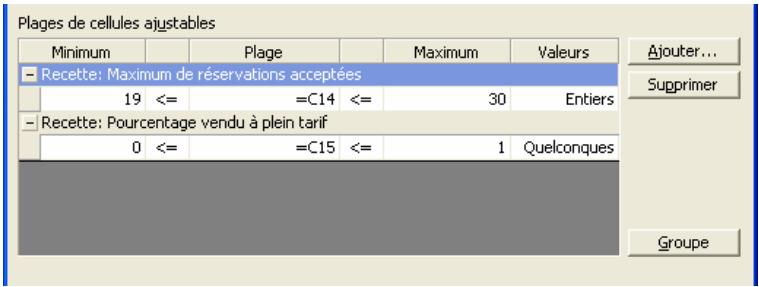 PALISADE RISKOPTIMIZER 5.5 - Plages de cellules ajustables - 1