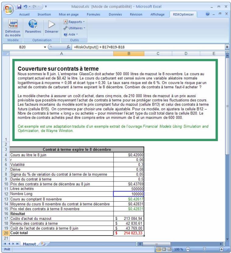 PALISADE RISKOPTIMIZER 5.5 - Couverture sur contrats à terme - 1