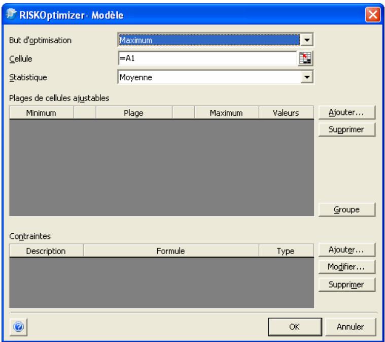 PALISADE RISKOPTIMIZER 5.5 - Commande Définition du modele - 1