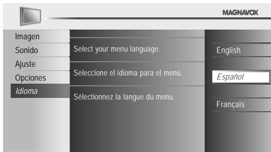 MAGNAVOX 19MF330B - Selección de Idioma - 1