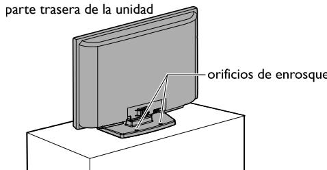MAGNAVOX 19MF330B - Fijación de la Unidad al Soporte de TV - 1