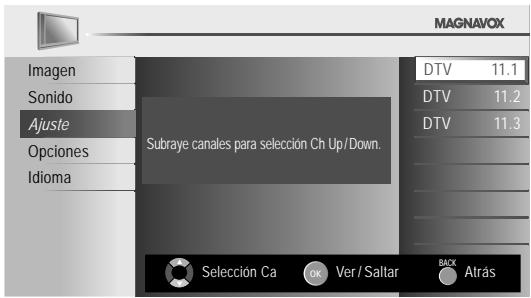 MAGNAVOX 19MF330B - Lista de Canales - 1