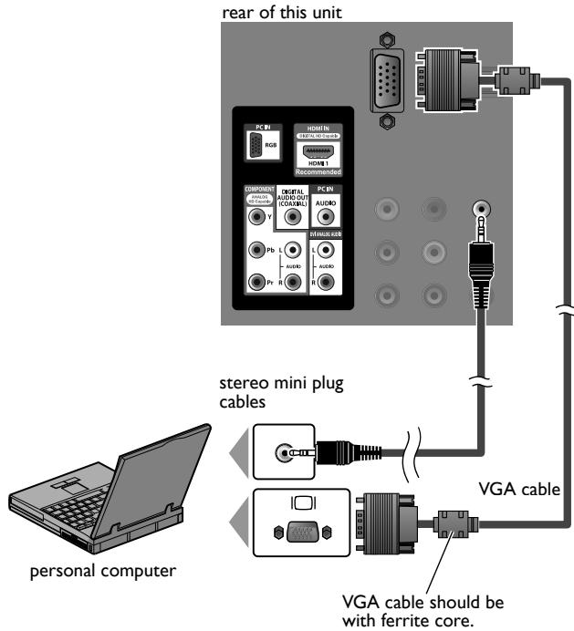 MAGNAVOX 19MF330B - PC Connection - 1