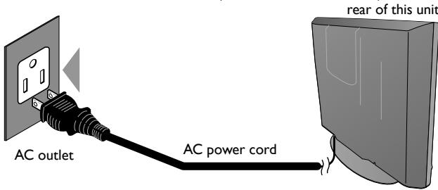 MAGNAVOX 19MF330B - Plug In the AC Power Cord - 1