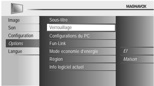 MAGNAVOX 19MF330B - Verrouillage - 1