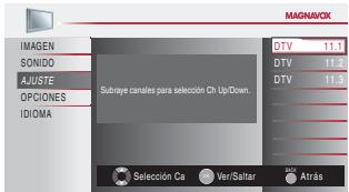 MAGNAVOX 19MF339B - l Listade Canales - 7