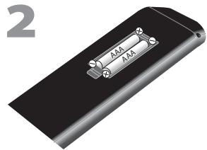 MAGNAVOX 19MF339B - Installing the Batteries - 2