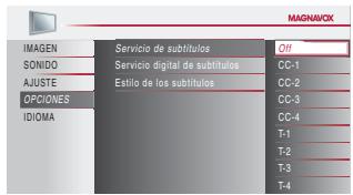 MAGNAVOX 19MF339B - Servicio de Subítculos - 4