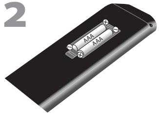 MAGNAVOX 19MF339B - Insérer les Piles - 2
