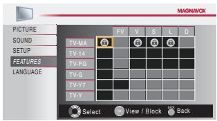 MAGNAVOX 19MF339B - C.US TV ratings lock - 4