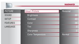 MAGNAVOX 19MF339B - Picture Adjustment - 5