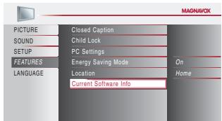 MAGNAVOX 19MF339B - Current Software Info - 5