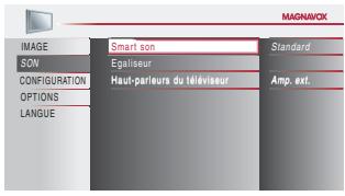 MAGNAVOX 19MF339B - Réglage du Son - 5