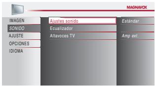 MAGNAVOX 19MF339B - Ajuste de Sonido - 5