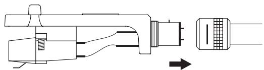 AUDIO TECHNICA ATLP5, AT-LP5 - Montaje del brazo fonocaptor - 1