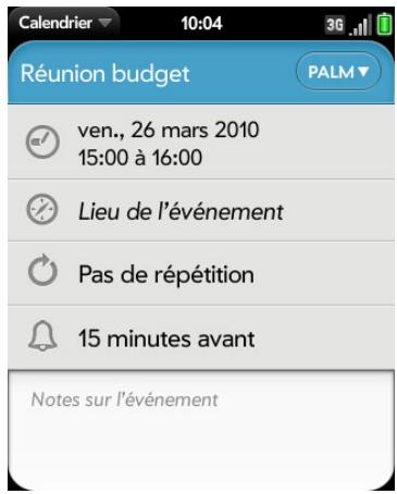 PALM PALM PIXI PLUS - Planification d'un événement récurrent - 1