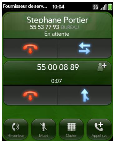 PALM PALM PIXI PLUS - Passer d'un appel en cours à un autre - 1