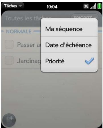 PALM PALM PIXI PLUS - Tri d'une liste de tâches - 1