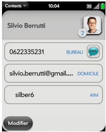 PALM PALM PIXI PLUS - Recherche de contacts - 2