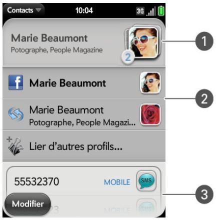 PALM PALM PIXI PLUS - Contacts liés - 1