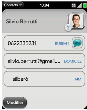 PALM PALM PIXI PLUS - Communication avec un contact - 1