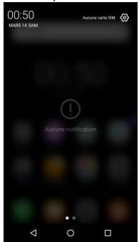 HISENSE C30 ROCK - Ouverture du panneau des notifications - 1