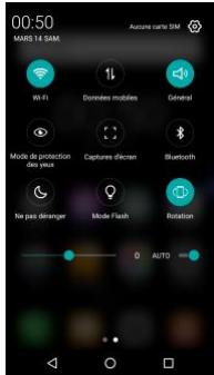 HISENSE C30 ROCK - Ouverture du panneau des notifications - 2