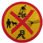 KRANZLE 1050 TS - Explanatory symbols affixed to the high pressure cleaner - 1
