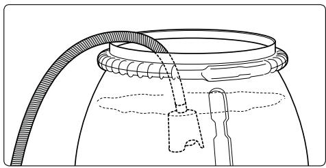 KRANZLE 2160TST - Avant le premier cycle d'aspiration d'eau, la pompe ou le tuyau d'aspiration doivent être remplis d'eau. - 2