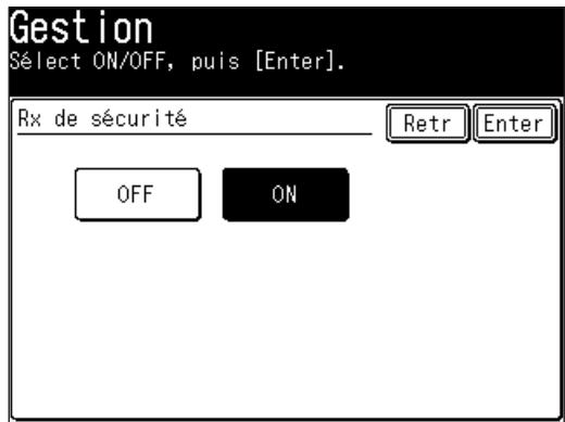 MURATEC F520 - Activation de la réception sécurisée - 3