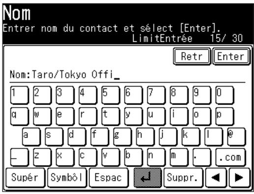MURATEC F520 - Enregistrer ou éditer une destination - 4