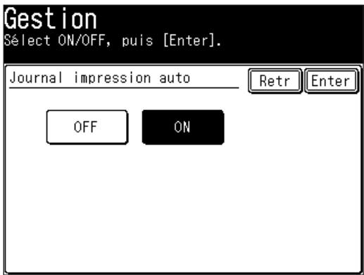 MURATEC F520 - Configurer le journal d'activité - 2