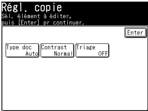 MURATEC F520 - Accès aux paramètres copie - 2