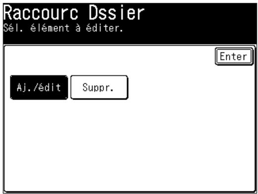 MURATEC F520 - Editor un raccourci dossier - 1
